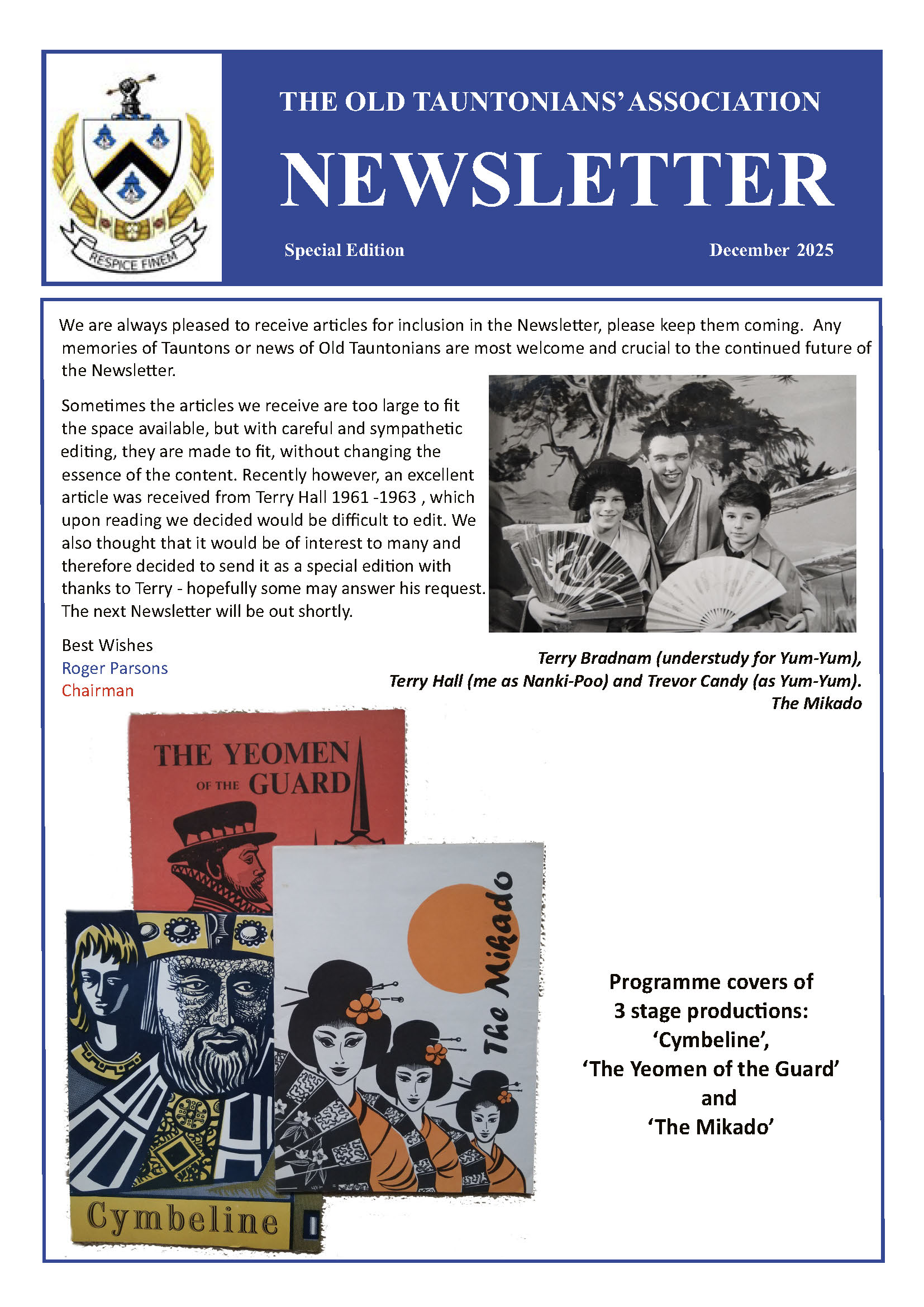 Newsletter Page 1